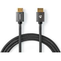 High Speed HDMI-kabel met Ethernet | HDMI-HDMI | Gun Metal Grey | 2m |