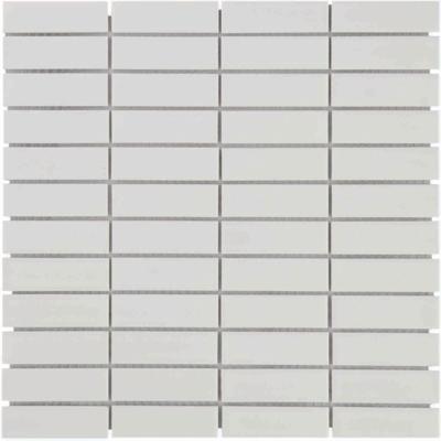 The Mosaic Factory Paris Mozaiek Tegel Rechthoek - Wit Porselein Geglazuurd 300x300 mm