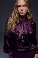 Kimora satin top - blackberry - 13403