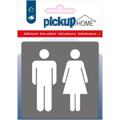 Deco route acryl dames/heren grijs - Pickup