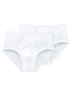 Schiesser - Original Feinripp Sport-slip 2-pack - wit, Maat:3XL