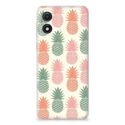 Motorola Moto E13 | Siliconen Case | Ananas