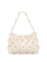 Vanina sac à main Anemone à ornements en cristal - Blanc