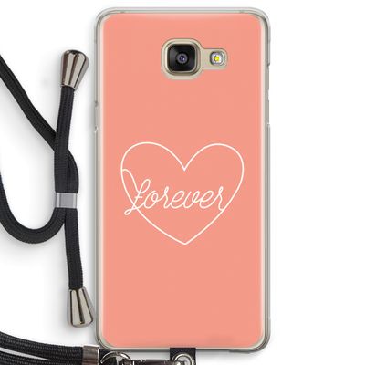 Forever heart: Samsung Galaxy A5 (2016) Transparant Hoesje met koord