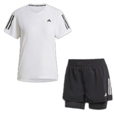 adidas OTR Tee 2in1 Short Set Dames