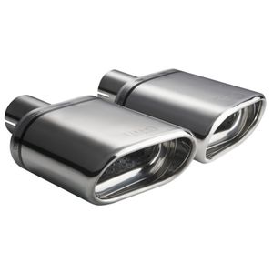 Ulter Sport Uitlaatsierstuk (rechts) - Ovaal 145x75mm - Lengte 140mm - Montage ->50mm - RVS USN1211R