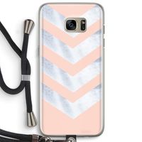 Marmeren pijlen: Samsung Galaxy S7 Edge Transparant Hoesje met koord