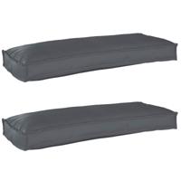 VidaXL Pallet kussen set 2 pcs antraciet 100 x 40 x 8 cm oxford stof