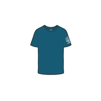 Heren-T-Shirt met Korte Mouwen Umbro tERRACE 66207U LKB Blauw - Maat: M