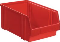 LA-KA-PE Magazijnbak | L290/266xB140xH130 mm | PS rood | 25 stuks - LK3A ROT LK3A ROT