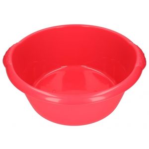 Rode afwasbak / afwasteiltje rond 15 liter