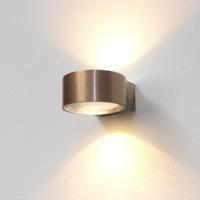 Wandlamp Artdelight Hudson 2 Lichts LED 2700K Dimbaar Geborsteld Brons - thumbnail