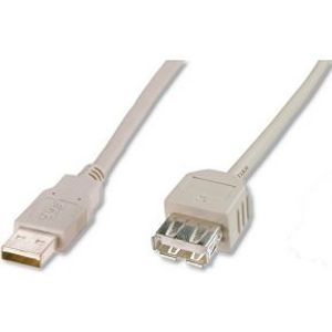 Digitus AK-300202-018-E USB-kabel 1,8 m USB 2.0 USB A Beige