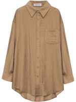 ANINE BING chemise Tio à manches longues - Marron