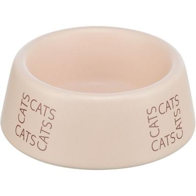 Trixie voerbak / drinkbak kat cats keramiek roze