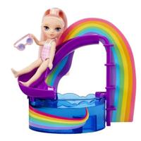 Bordspel - MGA - Regenboogzwembad met glijbaan - Blush pop - 10 stuks - Veelkleurig