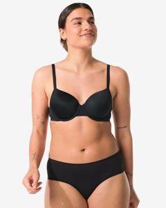 HEMA Voorgevormde Bh Met Beugel Recycled/micro Zwart (zwart)