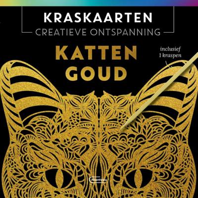 Kraskaarten Katten Goud (Hardback)