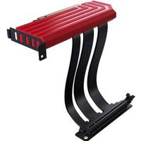 Hyte PCIE40 4.0 Luxury Riser Cable riser card Red - thumbnail