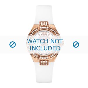 Guess horlogeband W0300L2 Silicoon Wit 21mm