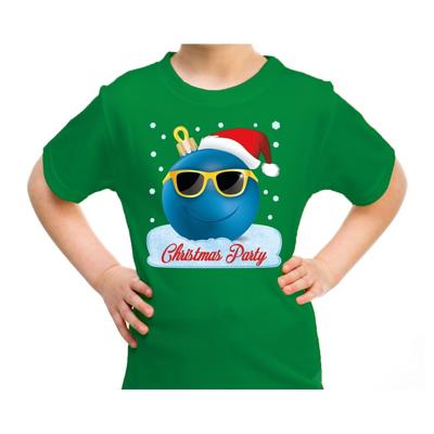Foute kersttrui t-shirt - voor kinderen - Coole kerstbal - Christmas party - groen - korte mouwen Foute kersttrui t-shirt - voor kinderen - Coole kerstbal - Christmas party - groen - korte mouwen