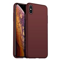 Back Case Cover iPhone X / Xs Hoesje Burgundy - thumbnail