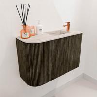 Toiletmeubel Mondiaz Joya Dlux | 61.6 cm | Meubelkleur Shadow | Faye wastafel Nata Wasbak Rechts | 1 kraangat Toiletmeubel Mondiaz Joya Dlux | 61.6 cm | Meubelkleur Shadow | Faye wastafel Nata Wasbak Rechts | 1 kraangat