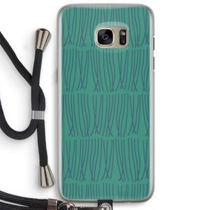 Swirls: Samsung Galaxy S7 Edge Transparant Hoesje met koord