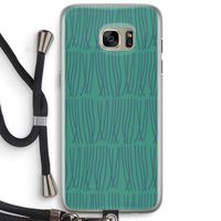 Swirls: Samsung Galaxy S7 Edge Transparant Hoesje met koord