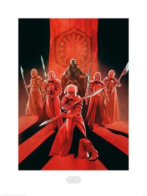 Kunstdruk Star Wars The Last Jedi Snoke and Elite Guards 60x80cm
