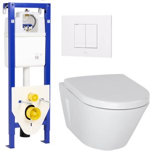 Ben Sito complete toiletset met Style wit bedieningspaneel