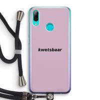 kwetsbaar: Huawei P Smart (2019) Transparant Hoesje met koord