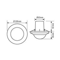 ESYLUX EP10428814 Aanwezigheidsmelder (plafond) Wit