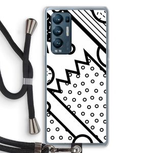 Pop Art #4: Oppo Find X3 Neo Transparant Hoesje met koord