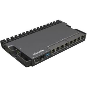 Mikrotik RB5009UPR+S+IN bedrade router 2.5 Gigabit Ethernet, Gigabit Ethernet Zwart