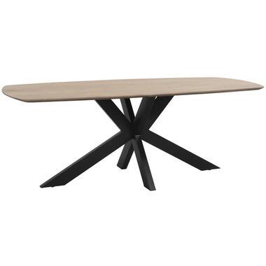 Eetkamertafel Trevora ovaal - mangohout - 190x100 cm - Leen Bakker