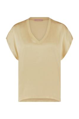 Elzi satin shirt - vanilla - 06969