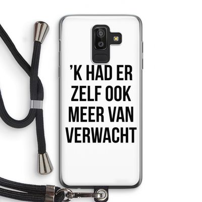 Meer verwacht: Samsung Galaxy J8 (2018) Transparant Hoesje met koord