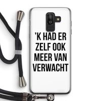 Meer verwacht: Samsung Galaxy J8 (2018) Transparant Hoesje met koord