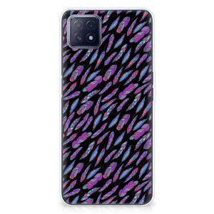 OPPO A53 5G | OPPO A73 5G TPU bumper Feathers Color