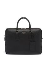 Prada porte-documents en cuir saffiano - Noir - thumbnail