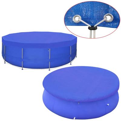 VidaXL Zwembadafdekking pe rond 460 cm 90 g/m²