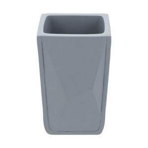 Beker Differnz Graphic Vierkant 11x7x9 cm Mat Grijs