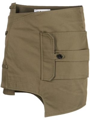 Monse minijupe portefeuille à design asymétrique - Vert