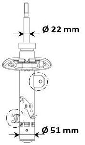 Schokdemper 3338060