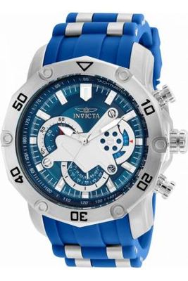 Horlogeband Invicta 22796.01 Rubber Blauw 26mm