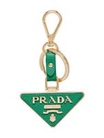 Prada porte-clés à plaque logo - Vert