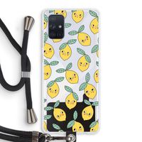 Citroenen: Samsung Galaxy A71 Transparant Hoesje met koord