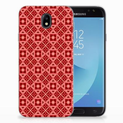 Samsung Galaxy J7 2017 | J7 Pro | TPU bumper | Batik Rood