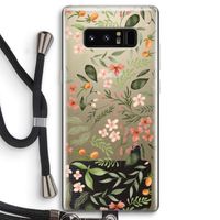Sweet little flowers: Samsung Galaxy Note 8 Transparant Hoesje met koord